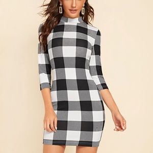 SHEIN Mock-Neck Dress